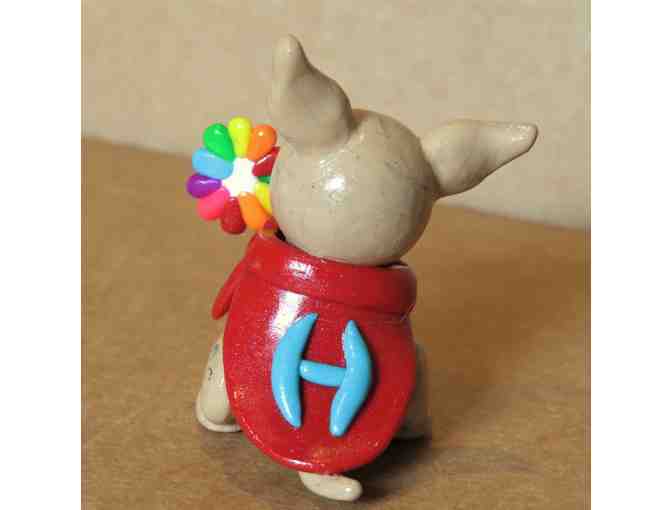 Rainbow Harley Clay Sculpture