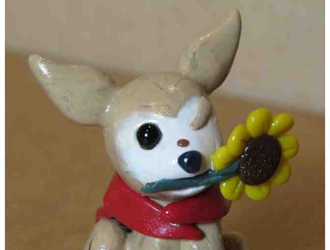 Sunflower Harley Figurine Clay Sculpture