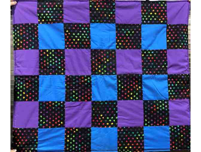 Paw Prints on My Heart Dog Quilt/Blanket
