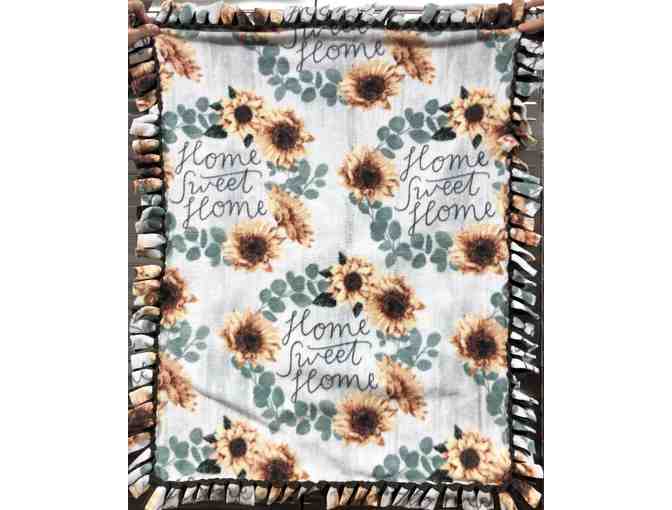 Home Sweet Home Sunflower Dog Blanket