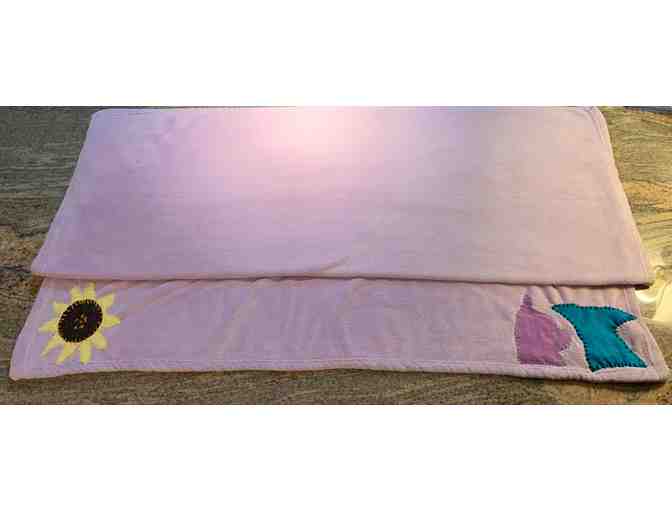 Lilac Fleece Harley and Teddy Blanket