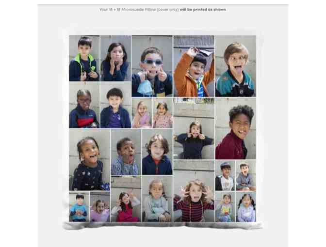 1st Grade: Portrait Photo Essay 20x20 two sided photo pillow case featuring both classes