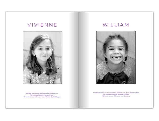 1st Grade : Portrait Photo Essay Book