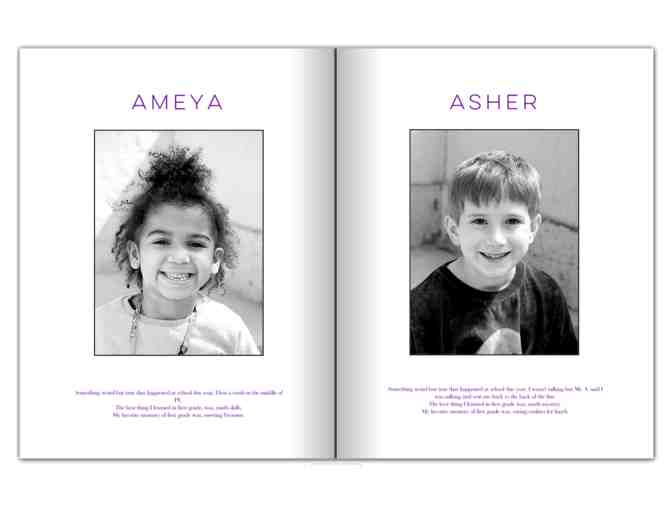 1st Grade : Portrait Photo Essay Book