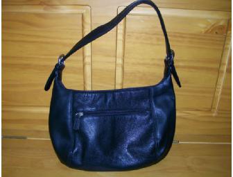 Black Leather Hobo by Aurielle