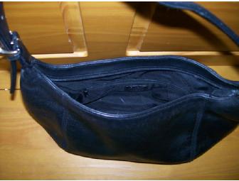 Black Leather Hobo by Aurielle