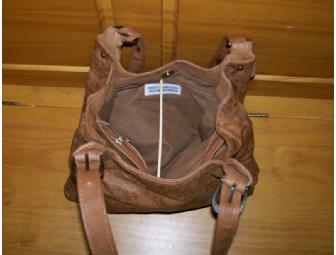 Stamped Leather Shoulder Bag