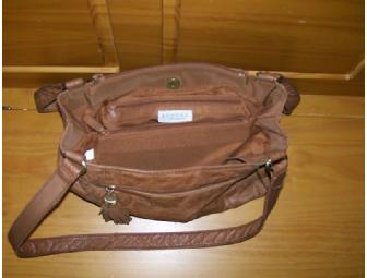 Sonoma Stamped Leather Shoulder Bag