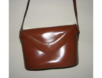 Italian Leather Pocketbook in Saddle