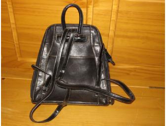 Marc Chantal Black Leather Mini Backpac