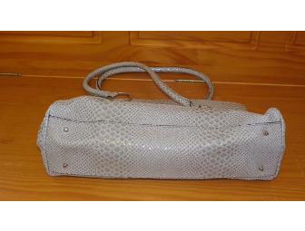 GUESS Faux Crocodile Satchel