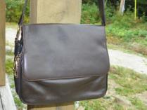 Multi Pocket Brown Leather SHoulder Bag