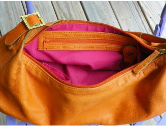 Stone Mountain Tangerine Leather Bag