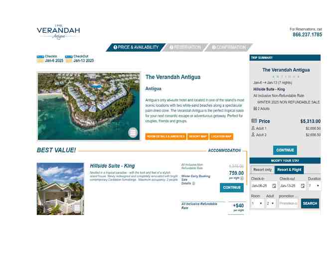 7-10 Nights The Veranda Luxury Resort, Antigua (All Inclusive, Up to 3 rooms)