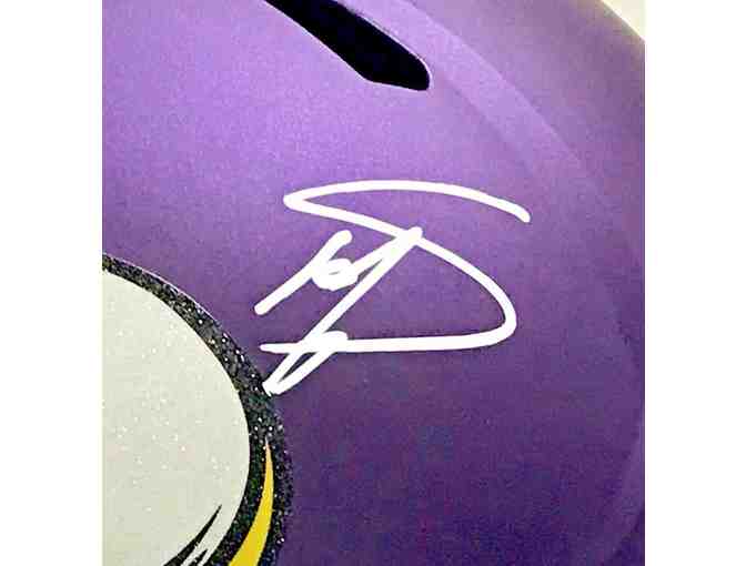 Authentic Stefon Diggs Autographed Helmet