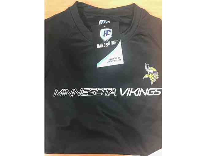 Minnesota Viking Black NFL Performance T- Shirt (Men L)