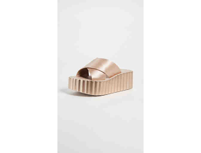 Tory Burch Scallop Wedge Satin Sandal