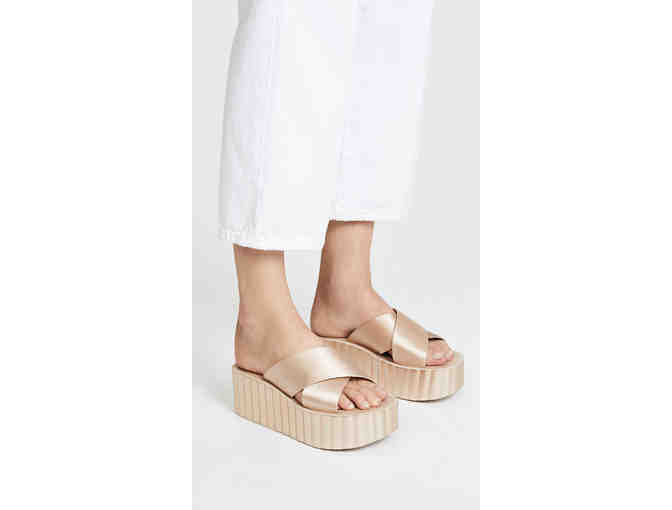 Tory Burch Scallop Wedge Satin Sandal