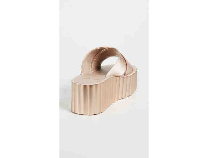 Tory Burch Scallop Wedge Satin Sandal