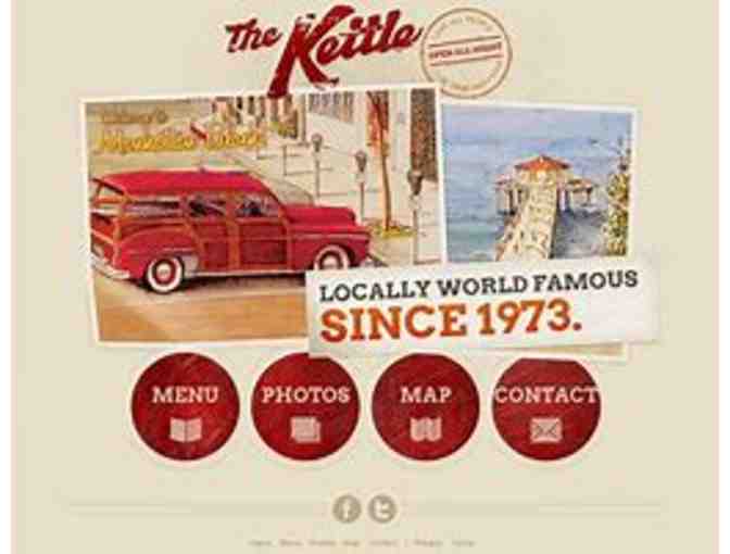 The Kettle - Lunch or Dinner for 2