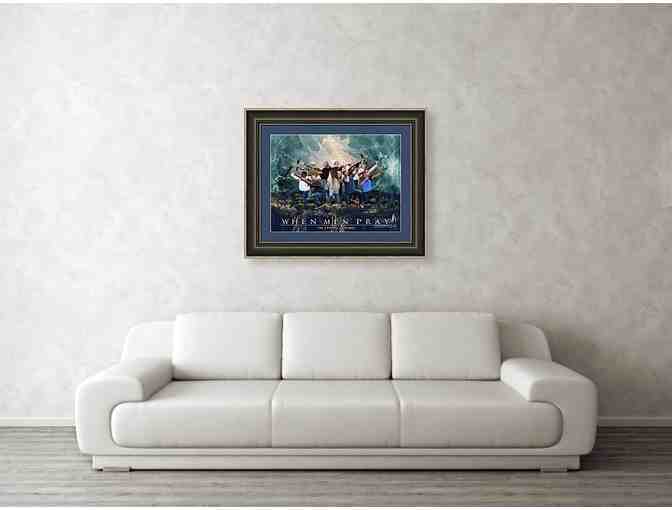 When Men Pray Painting by Todd L. Thomas