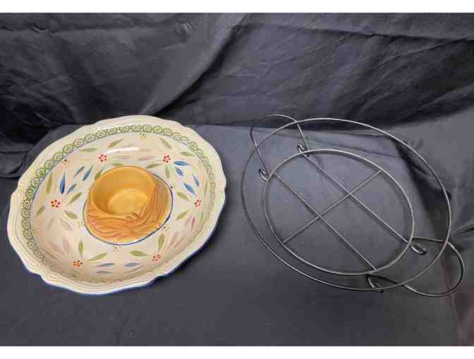 Ceramic Chips and Salsa Tray