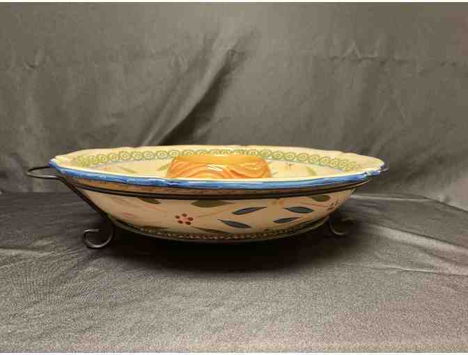 Ceramic Chips and Salsa Tray