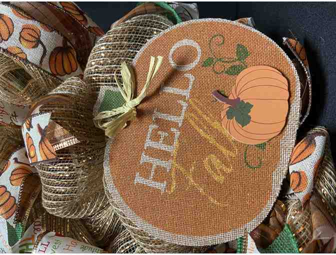 Handmade Thanksgiving Wreath from Leas Creations