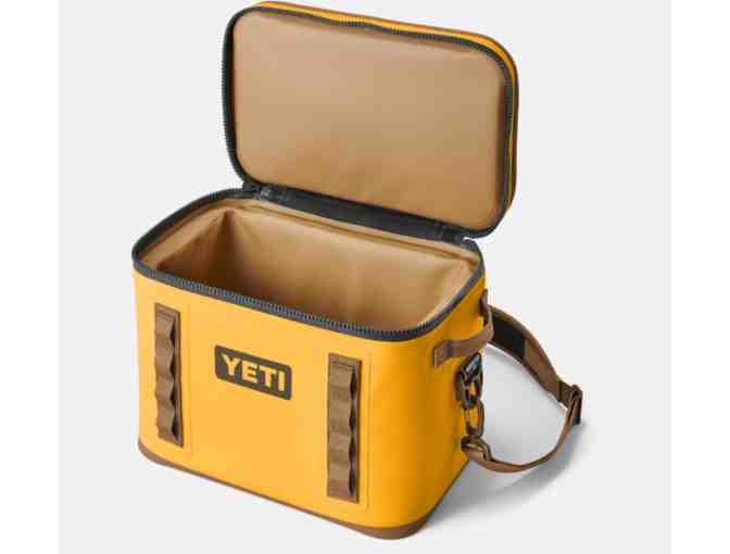 Yellow YETI Cooler
