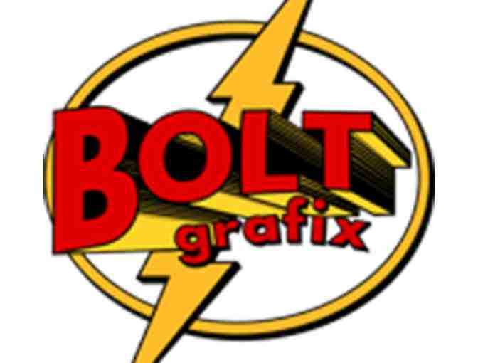 Custom Engraved Blue Water Bottle from Bolt Grafix