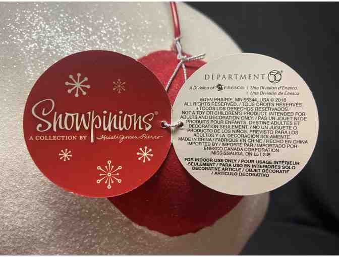 Large Bashful Snowman Christmas Decoration #1