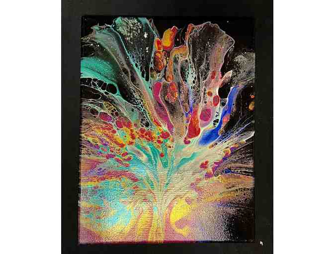 Two Abstract Acrylic Paintings by Sherry Bonham