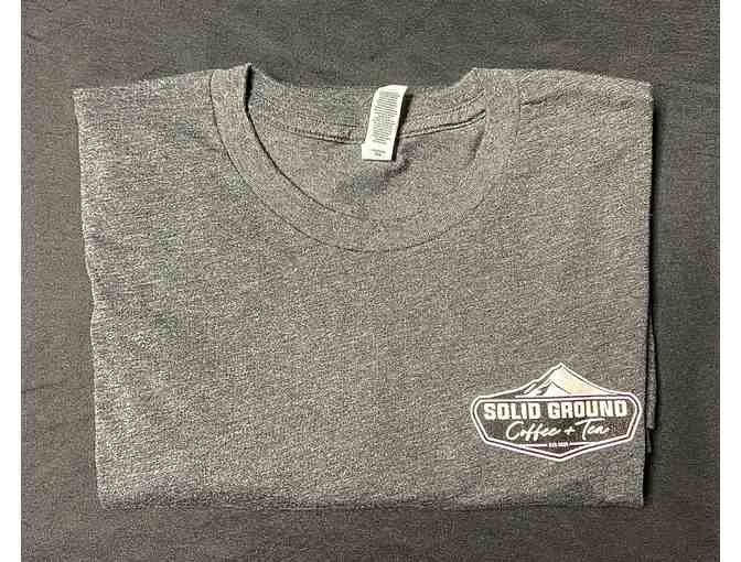 Coffee Cards and T-Shirt from Solid Ground Coffee and Tea