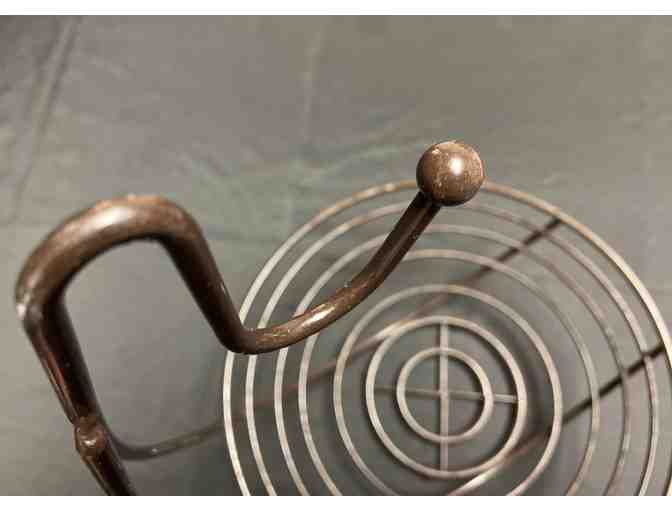 Black Metal Fruit Basket with Banana Hanger