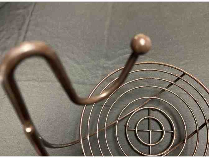 Black Metal Fruit Basket with Banana Hanger