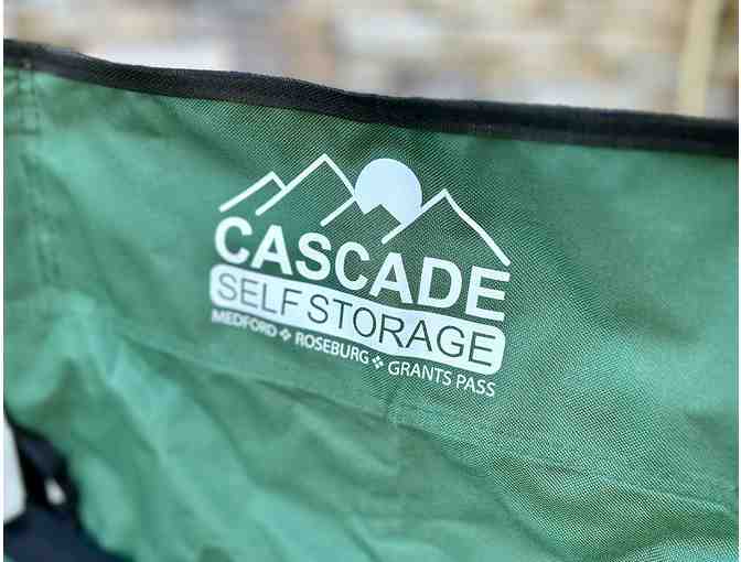 Green Camping Chair from Cascade Self Storage
