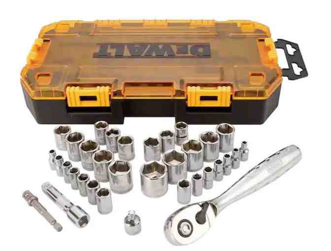 Dewalt 34 Piece Drive Socket Set from Fasteners, Inc.