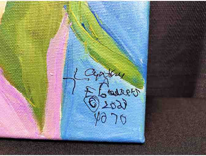 Candy Cane Amaryllis Painting by Cynthia Flowers from Acea Studio