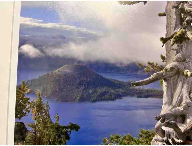 Framed Photo of Crater Lake by Rubert Mutch