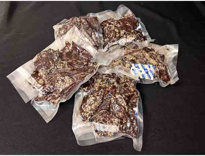 Five 8oz. Packages of Korean Spicy Pork Jerky from Jeff's Smokin' Jerky #3