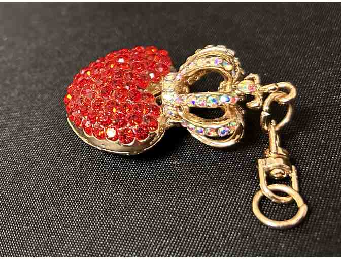 Crystal Crown & Heart Keychain - Photo 3