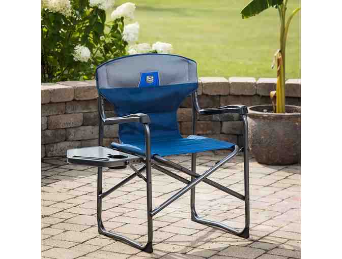 Campfire Comfort Bundle: Timber Ridge Folding Director's Chairs & Solo Bonfire 2.0