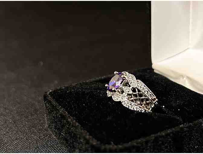 Synthetic Purple Centered Ring - Size 6