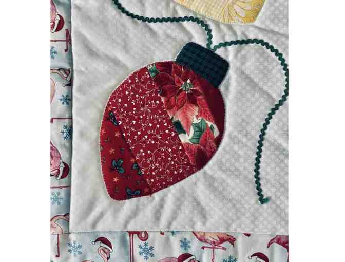 Handcrafted Holiday Ornaments Quilted Wall Hanging