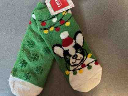 Holiday Pup Slipper Socks