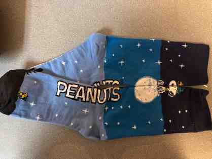 Snoopy and Woodstock on the Moon Crew Socks