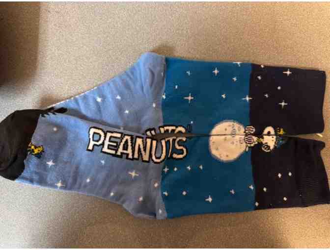 Snoopy and Woodstock on the Moon Crew Socks - Photo 1