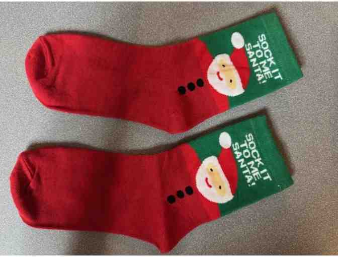 Sock it to me Santa Crew Socks - Photo 1