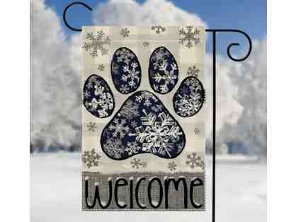Winter Welcome Garden Flag