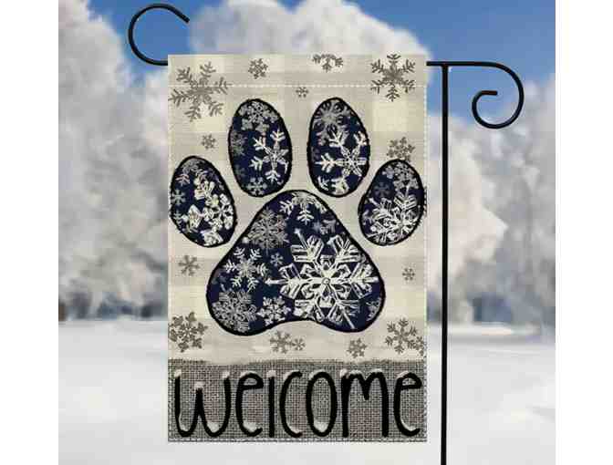 Winter Welcome Garden Flag - Photo 1